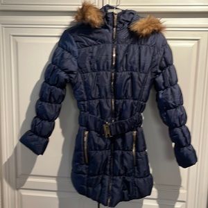 Yoki girls navy blue light weight jacket size 12/14.